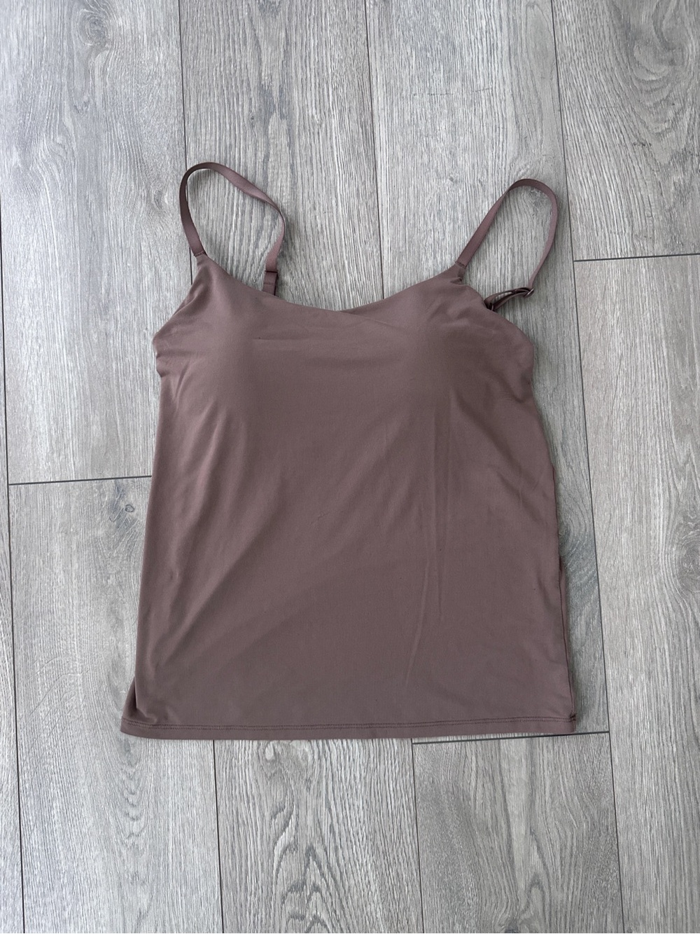 uniqlo airism nude brown camisole